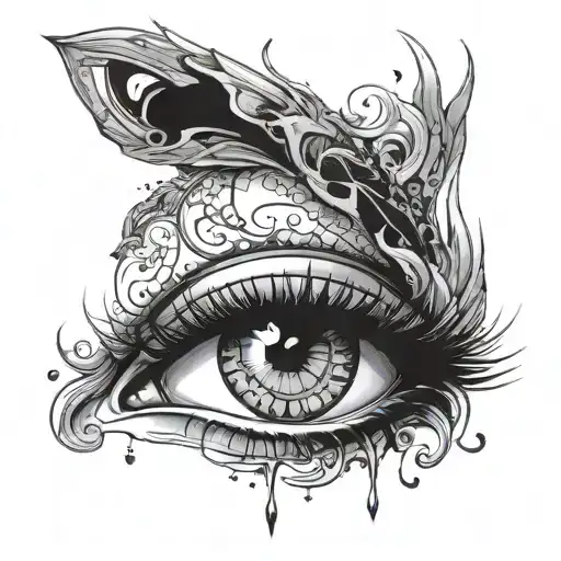 fade eye valorant especially in tattoo design idea