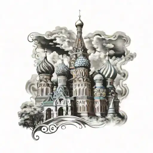 saint basil's cathedral tattoo design idea
