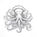 octopus chef tattoo design idea