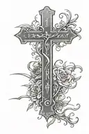 John 10:30 bible scripture tattoo design idea