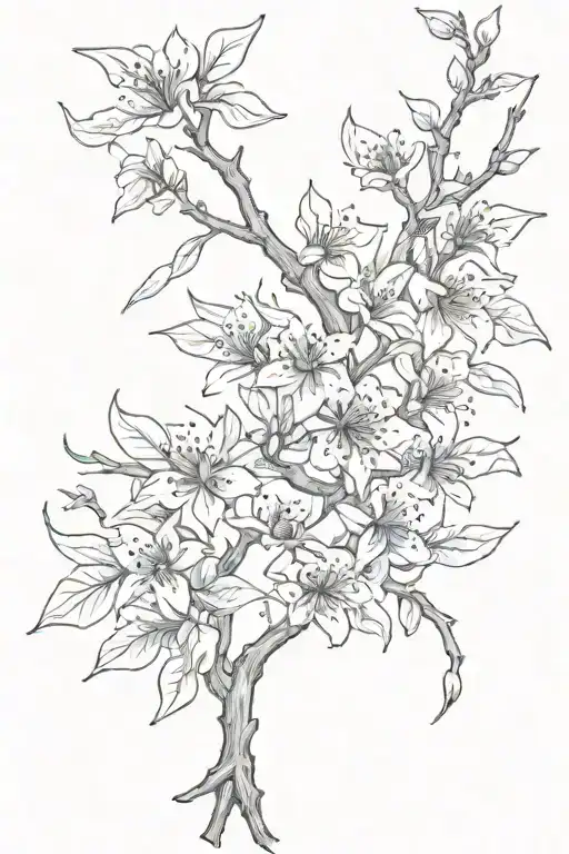 blackthorn tattoo design idea