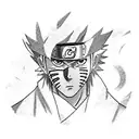 kakashi with naruto and sasuke tattoo design idea