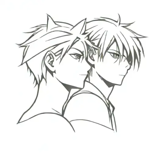 fruits basket kyo and torhu tattoo design idea