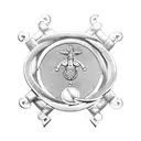 A composition of the Marine Corps emblem intertwined with a DNA double helix, representing the importance of physical and mental improvement tattoo design idea