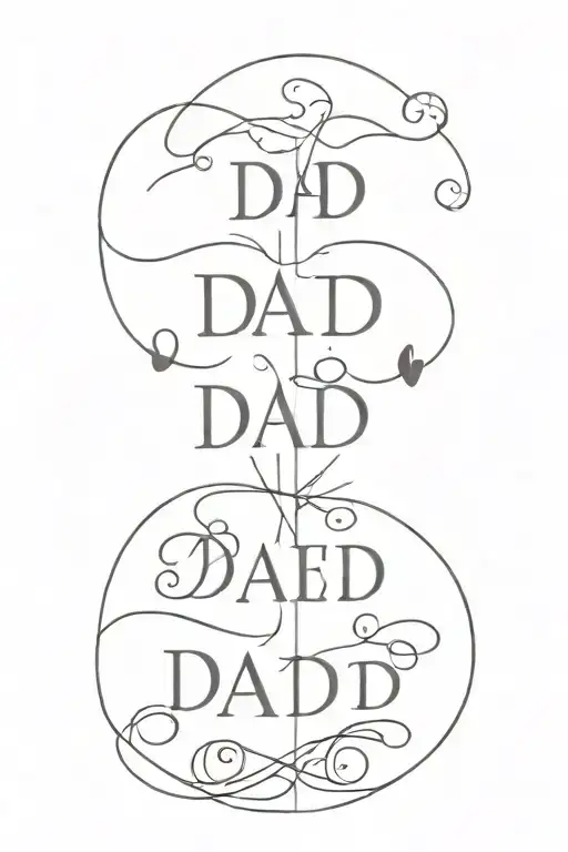 tattoo for a dad with 3 kids names tattoo design idea