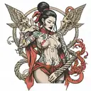 Shibari tattoo design idea