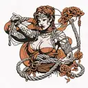 Shibari tattoo design idea