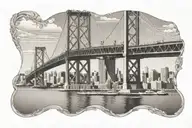 sf bay bridge tattoo design idea