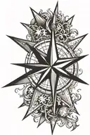 nautical star tattoo design idea