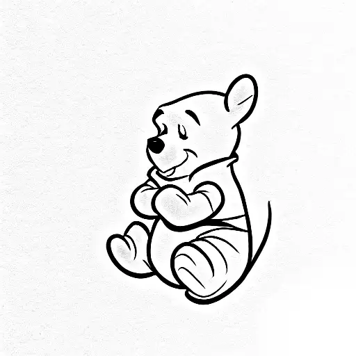 winnie the pooh tattoo design idea