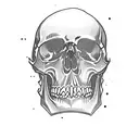 skulls with pistons tattoo design idea