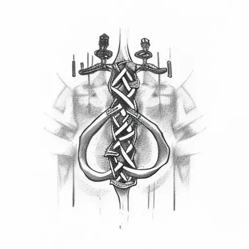 Irish republican tattoo for rib cage or upper back tattoo design idea