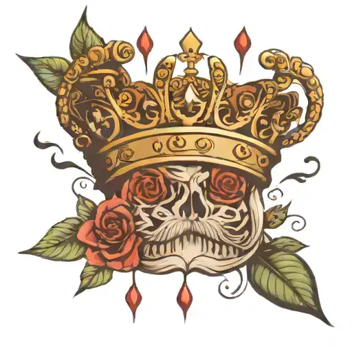 crown and Theodore's dAddy tattoo design idea