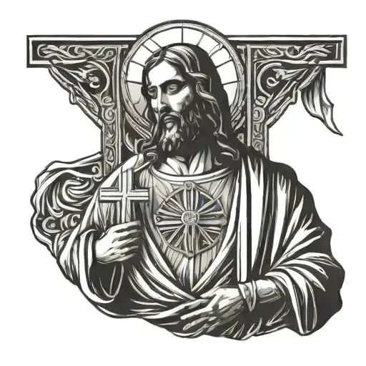 jesus christ of nazareth. show love, repent, sins, forgiviness, gods glory. avoid thorns and crusifix tattoo design idea