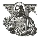 jesus christ of nazareth. show love, repent, sins, forgiviness, gods glory. avoid thorns and crusifix tattoo design idea