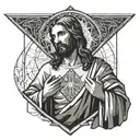 jesus christ of nazareth. show love, repent, sins, forgiviness, gods glory. avoid thorns and crusifix tattoo design idea