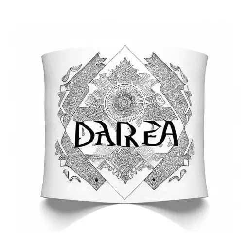 armband with name SIA & date 15/01/2023 tattoo design idea