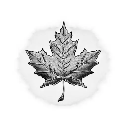 Maple Leaf tattoo design idea