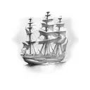 Clipper ship tattoo design idea