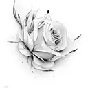 4-5 Adele flowers tattoo design idea