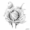 4-5 Adele flowers tattoo design idea