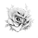 4-5 Adele flowers tattoo design idea