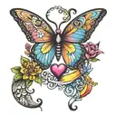 LGBT symbols tattoo design idea