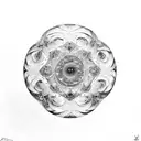 A surrealistic interpretation of Van Gogh's Starry Night combined with a mandala representing spirituality tattoo design idea