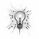 a lightbulb exploding tattoo design idea