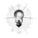 a lightbulb exploding tattoo design idea