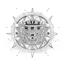 aztec  tattoo design idea