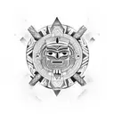 aztec  tattoo design idea