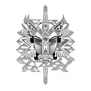 aztec  tattoo design idea