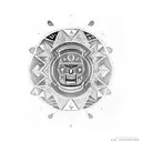 aztec  tattoo design idea