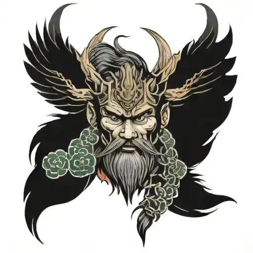Odin tattoo design idea