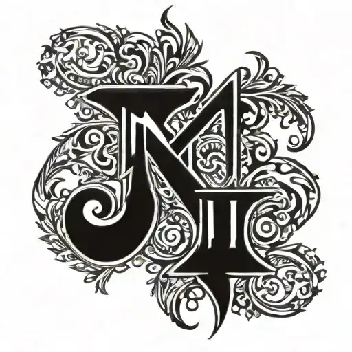 Vertical Name "Matthew" On Spine tattoo design idea