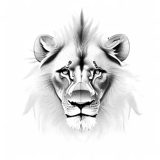 pride of lions tattoo design idea