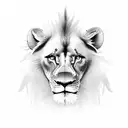 pride of lions tattoo design idea