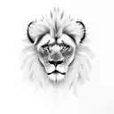 pride of lions tattoo design idea