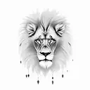 pride of lions tattoo design idea