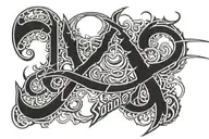throat tattoo sayibg "SondeR" in death metal font tattoo design idea