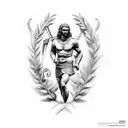 Ajax greek god  tattoo design idea