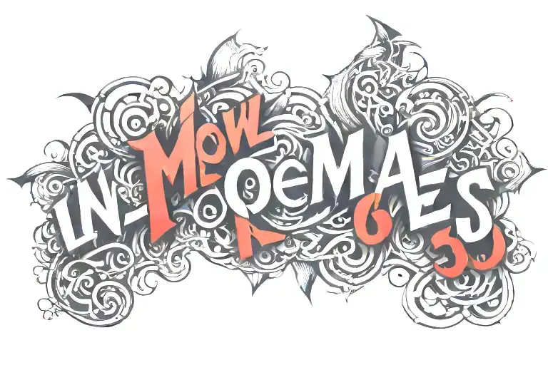 names tattoo design idea