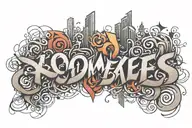 names tattoo design idea