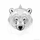 polar bear tattoo design idea