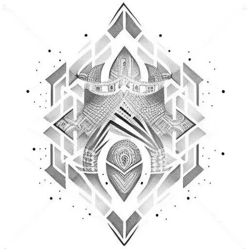 the number 8 tattoo design idea