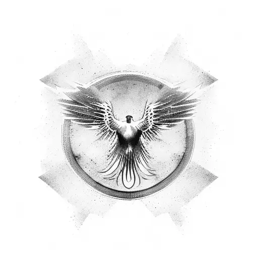 Icarus falling tattoo design idea