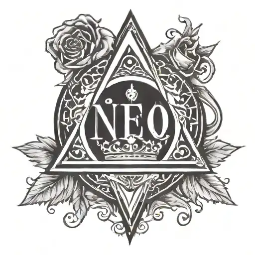 Alcoholics Anonymous service logo tattoo design idea