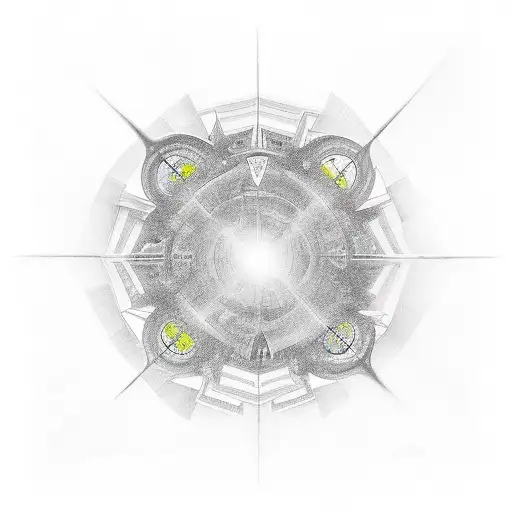 tatoo describing duality based on the roof of sixteen chapel tattoo design idea