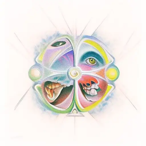 tatoo describing duality based on the painting done in the sixteen chapel by michellangelo tattoo design idea